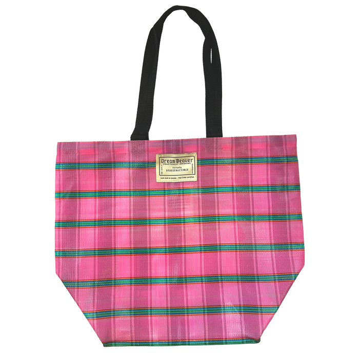 The Bodega Market Bag - Watermelon Patch Plaid