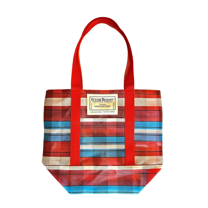 The Mighty Mini Lunch Tote - Firecracker Plaid