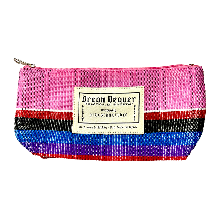 The Kit Minimal Essentials Bag - Bubble Gum Stripe