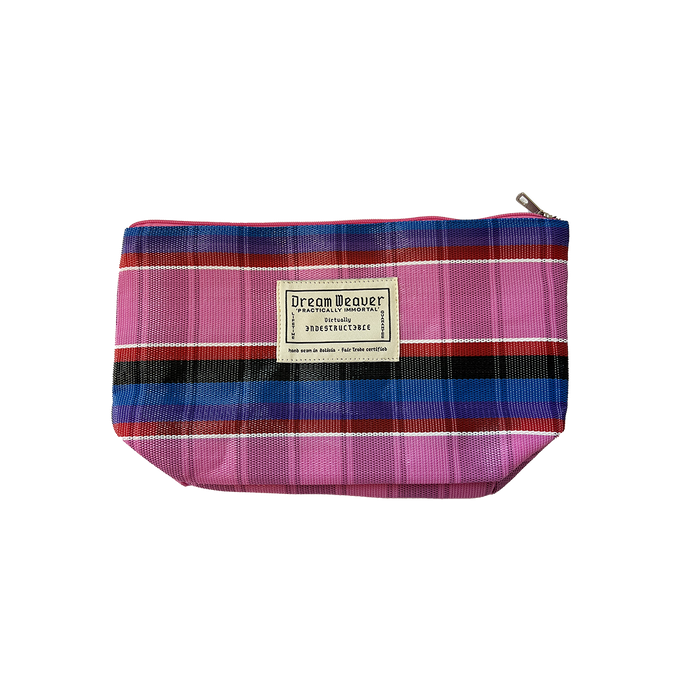 The Ditty Personal Incidentals Bag - Bubble Gum Stripe