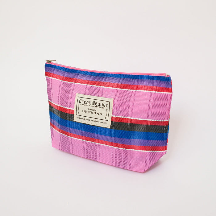 The Ditty Personal Incidentals Bag - Bubble Gum Stripe