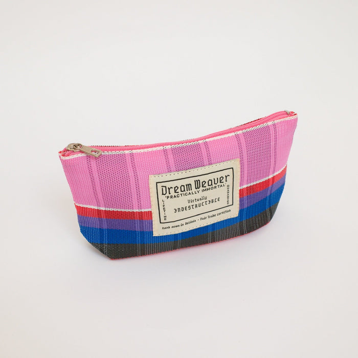 The Kit Minimal Essentials Bag - Bubble Gum Stripe