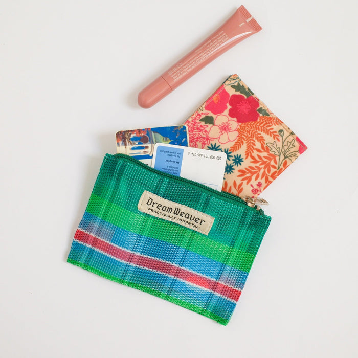 The Pocket Cards N' Currency Zip - Veranda Plaid