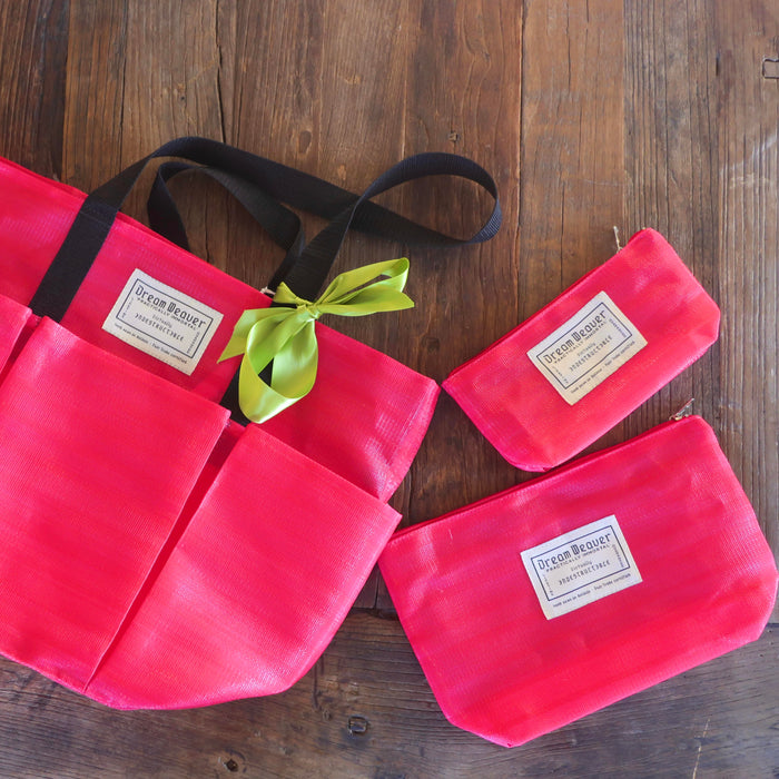 The Bodega Market Bag - Holiday Red